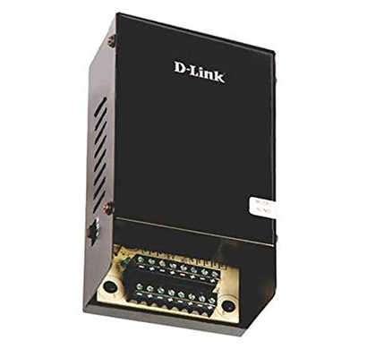 d-link (dps-f1a08) 8 channel 10a metal case power supply for cctv (black)